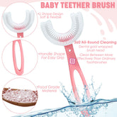 BPA Free Silicone Teething Toy for Baby (Large Blue)